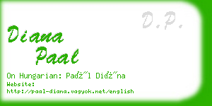 diana paal business card